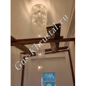 Люстра Италия Винтаж 3 яруса (Журавль) - фото в интерьере